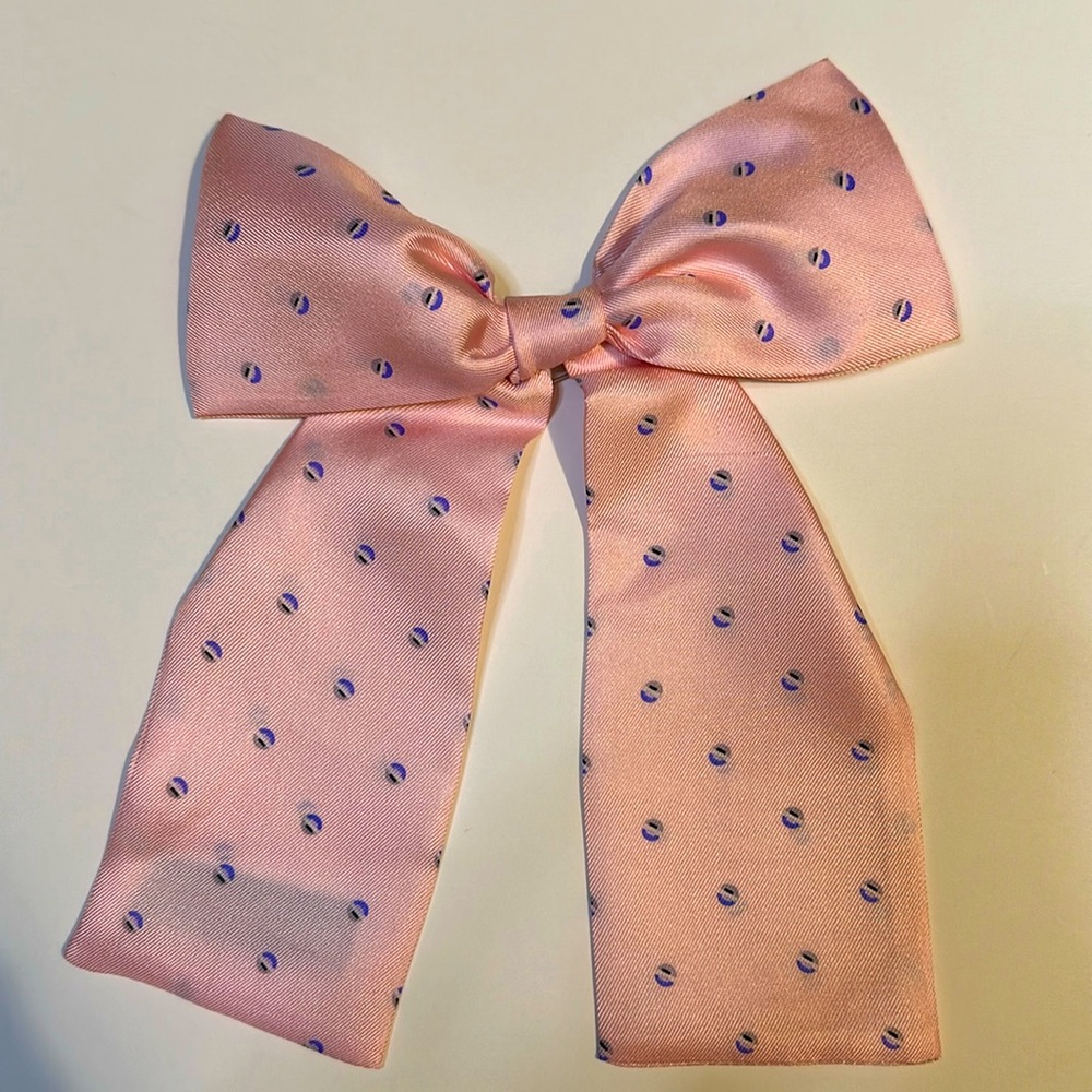 Vintage Silk Vicky Davis Bow Scarf